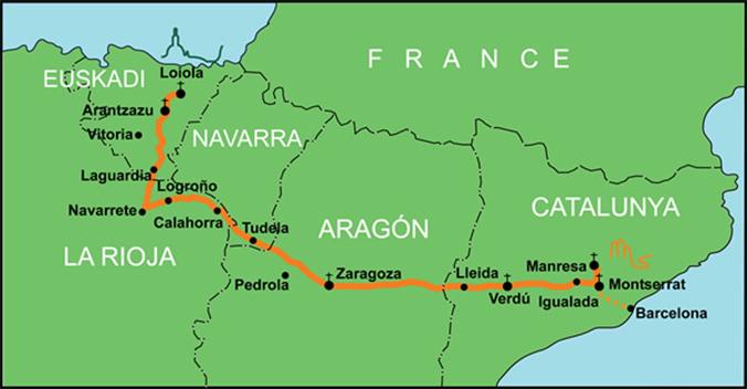 Ruta completa del Camino Ignaciano / CAMINOIGNACIANO